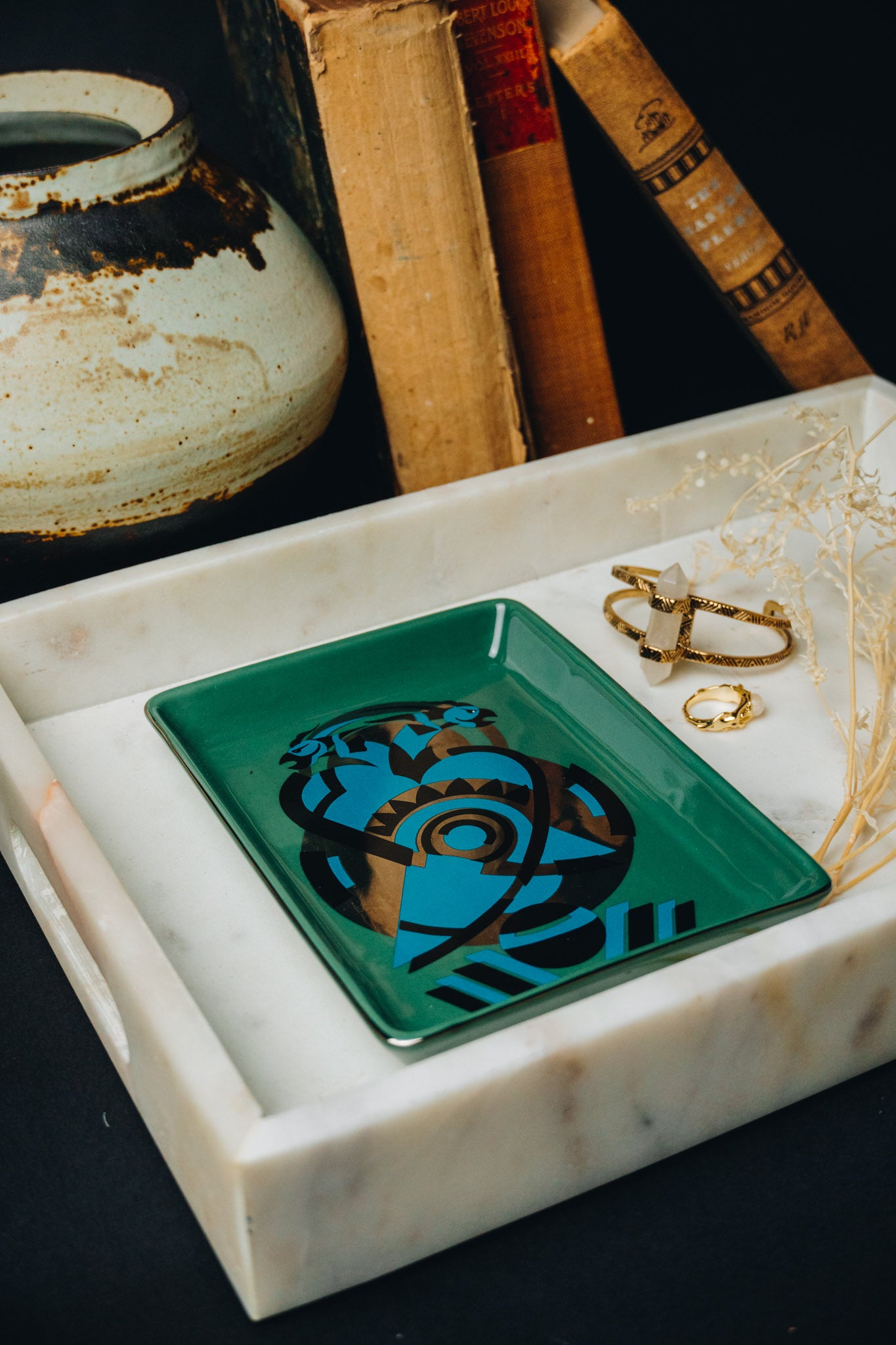 Two Birds Ceramic Tray