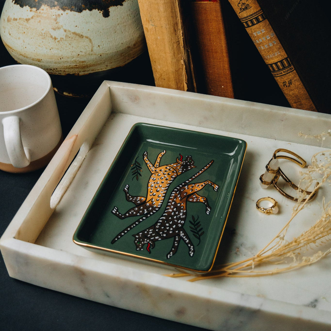 Leopard Ceramic Tray