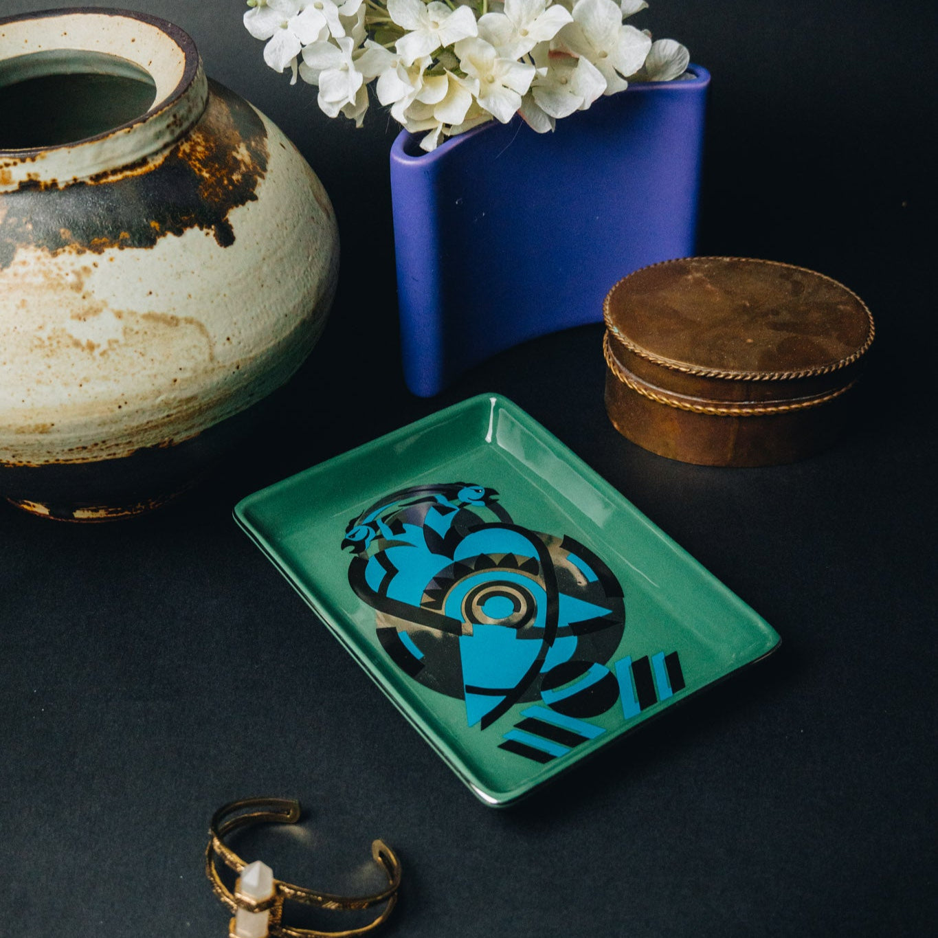 Decorative Tray – Two Birds - Jewelry or Trinket Holder