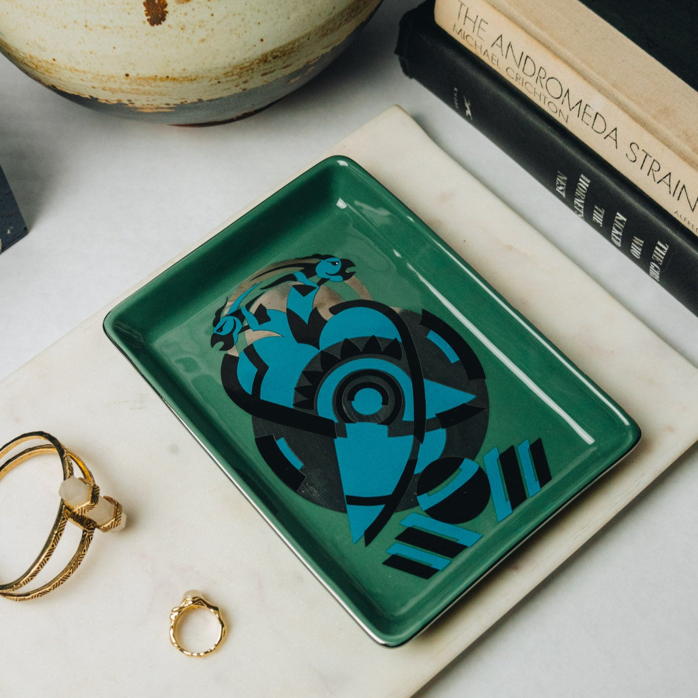 Two Birds Ceramic Tray