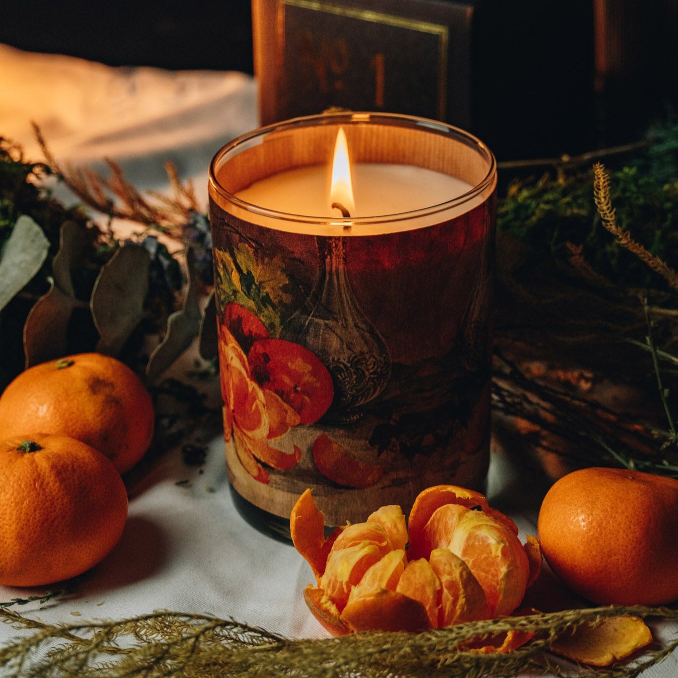 Wood Candle No. 1 Orange Grove