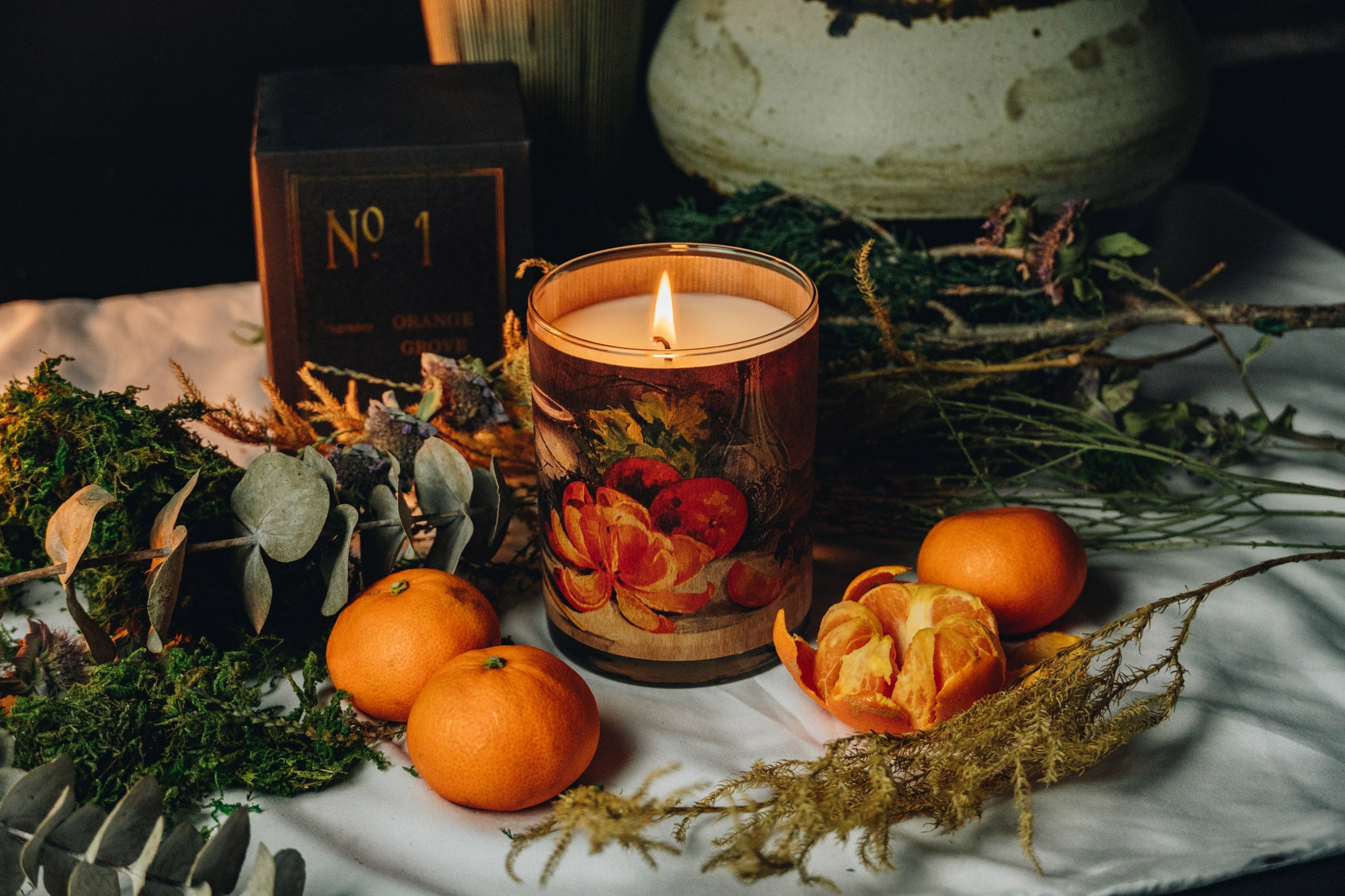 Wood Candle No. 1 Orange Grove