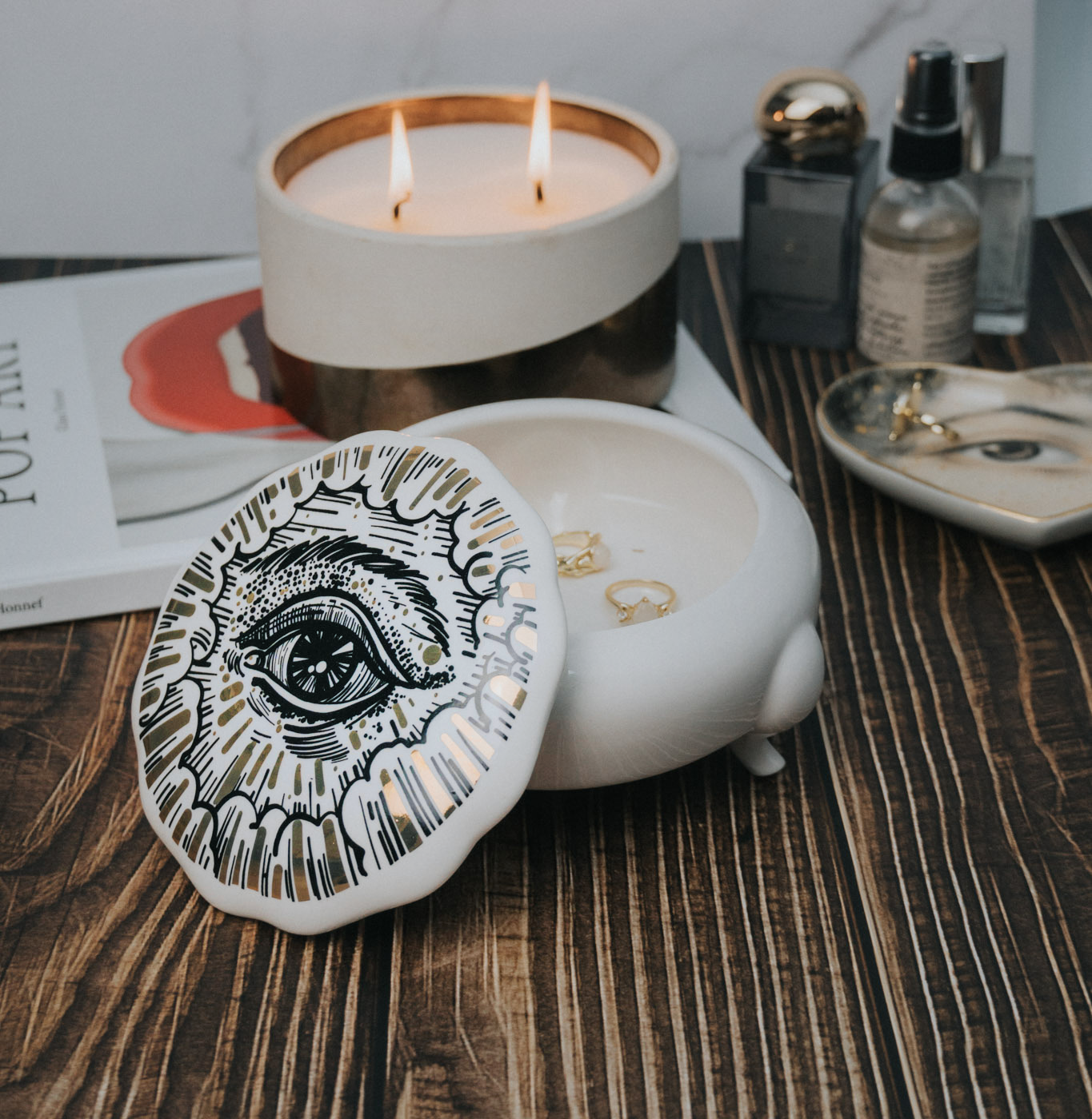 Ceramic Trinket Box - Mystic Eye