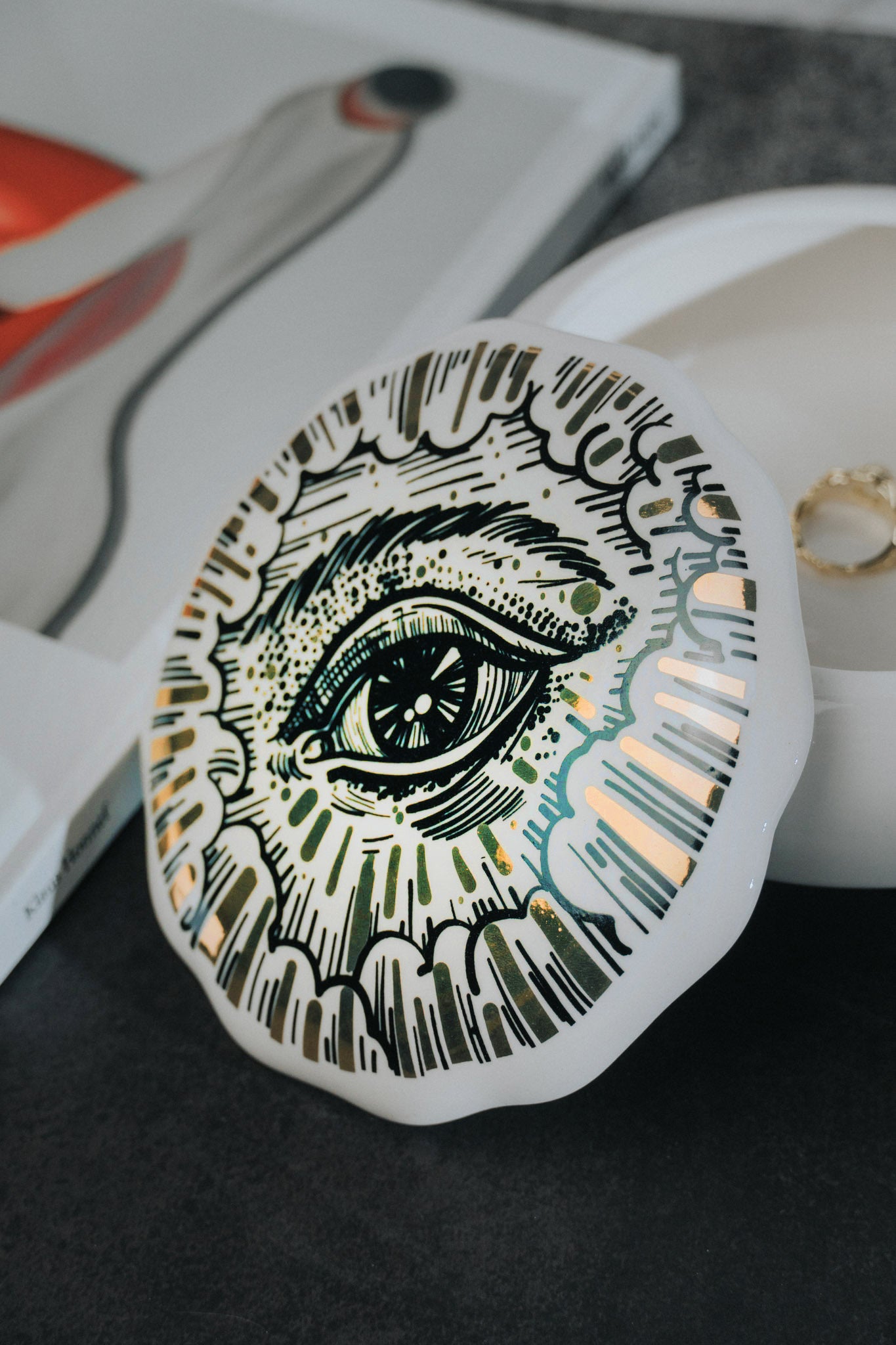 Ceramic Trinket Box - Mystic Eye