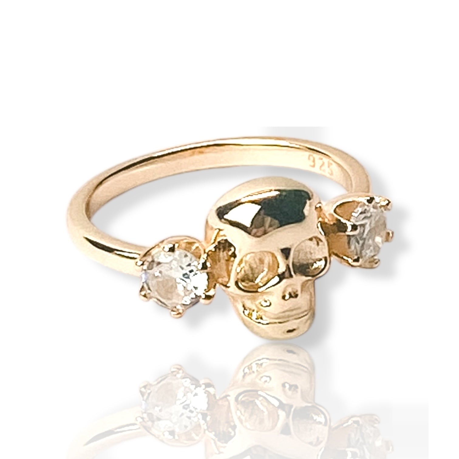 Vanitas Skull Gold Ring