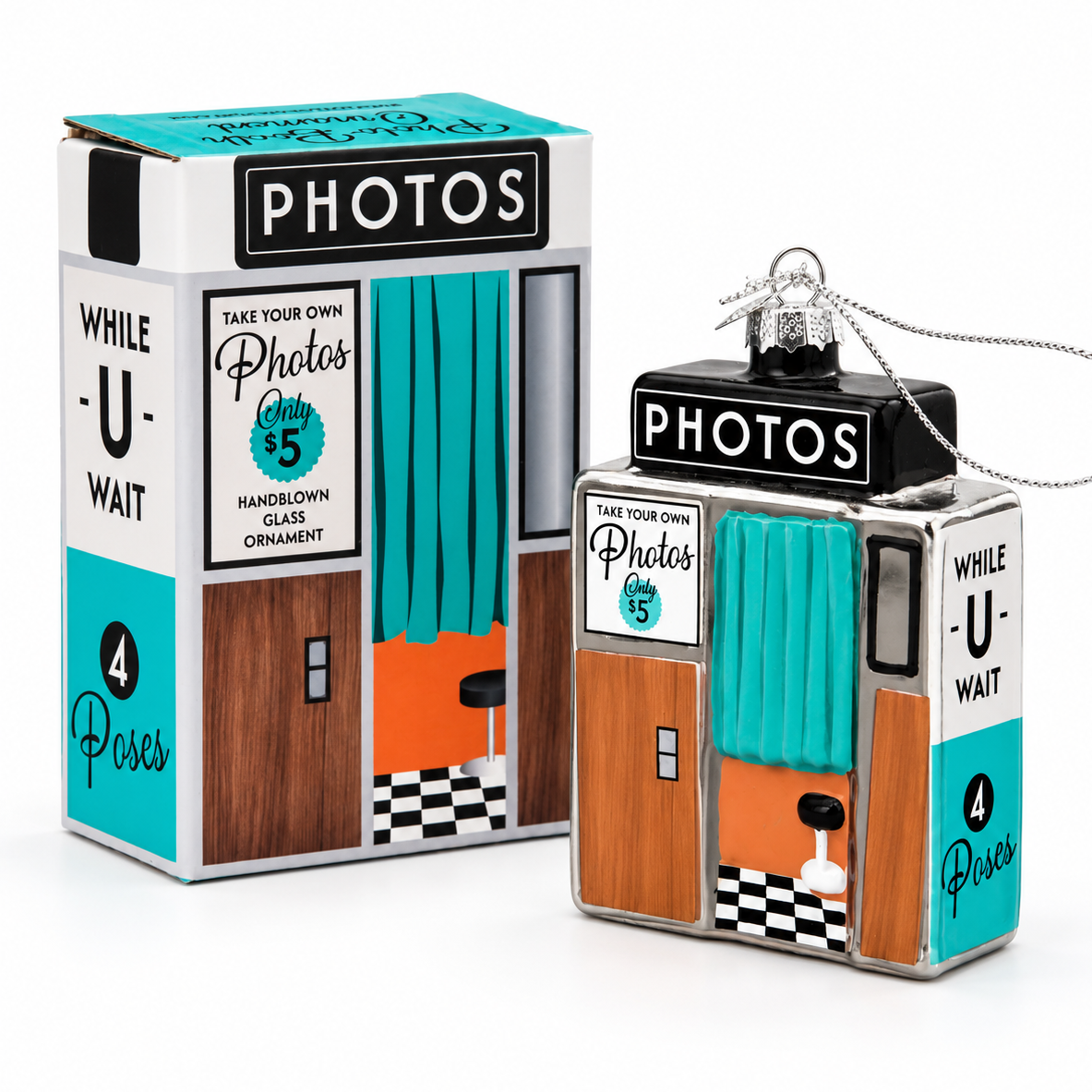 Photo Booth Holiday Ornament