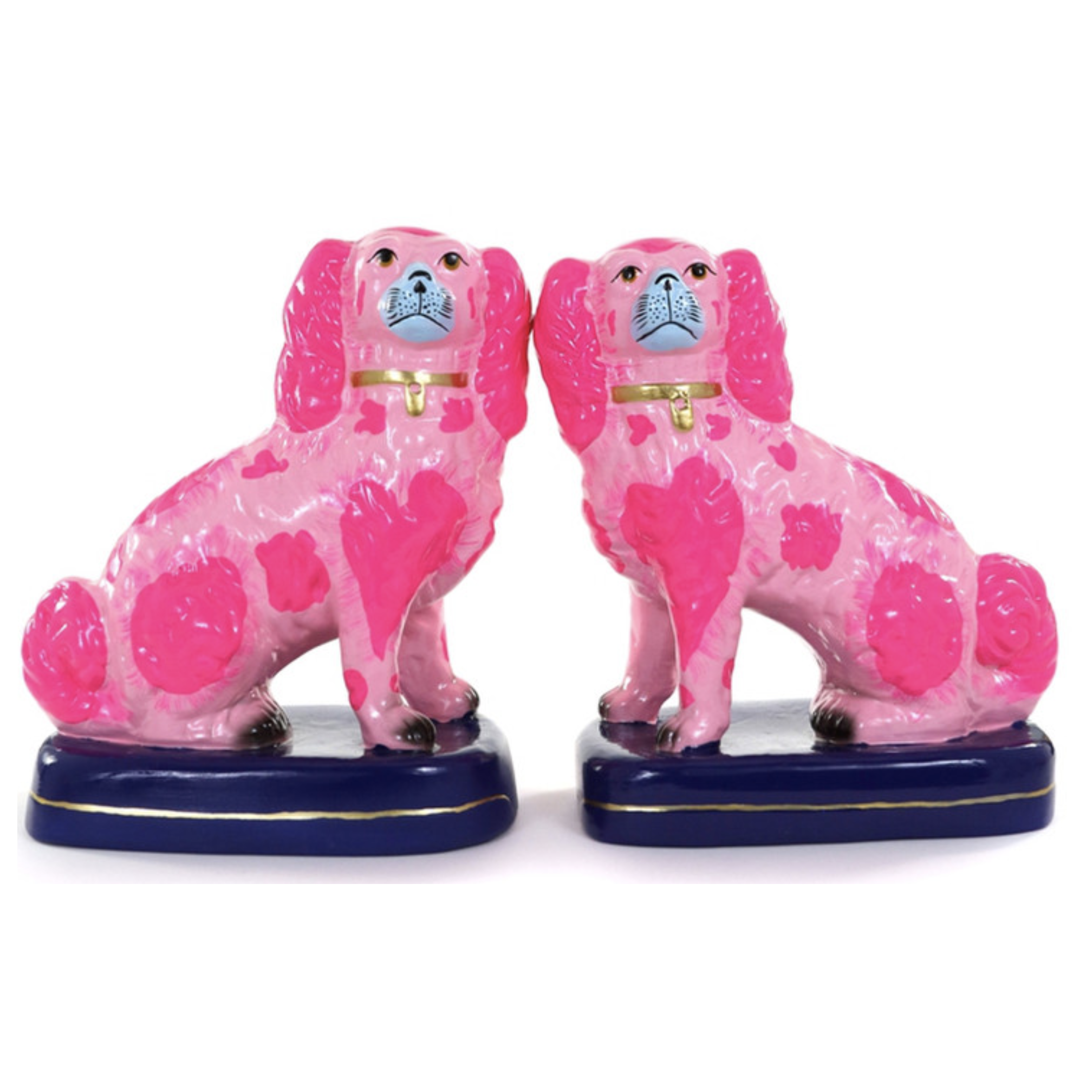 Staffordshire Dogs Neon Pink