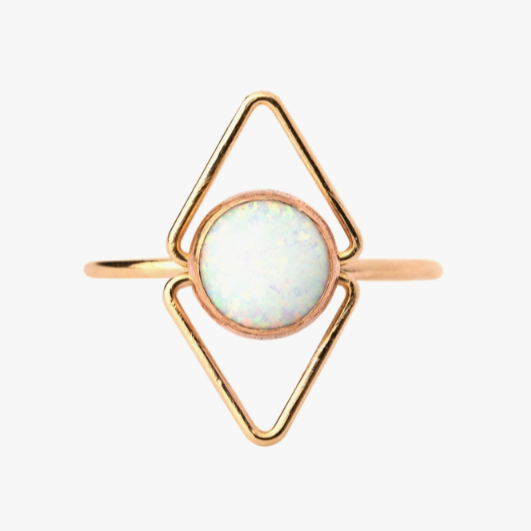 Deco Opal Ring