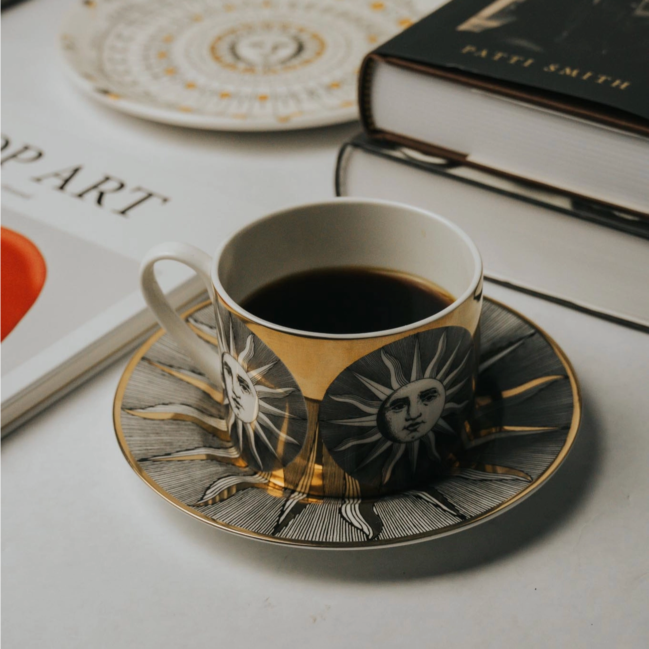 Teacup and Saucer Set - Celestial Radiance