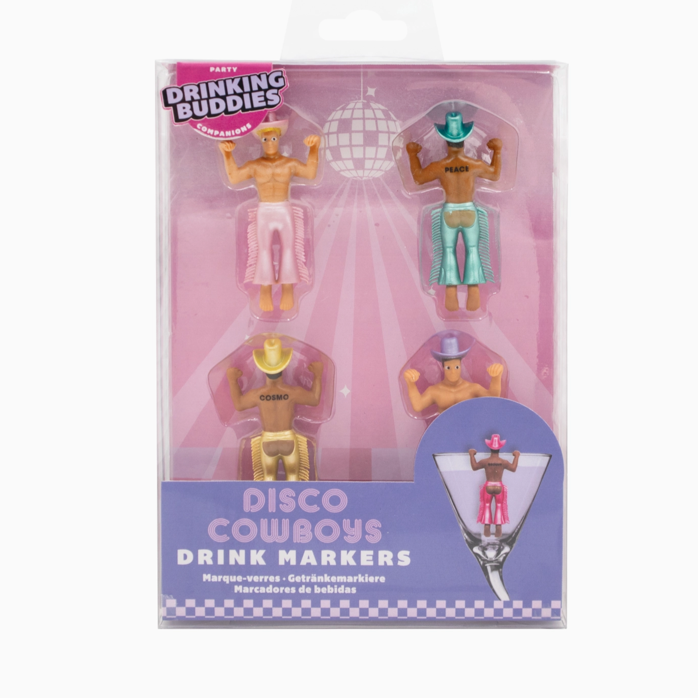 Disco Cowboy Drink Markers