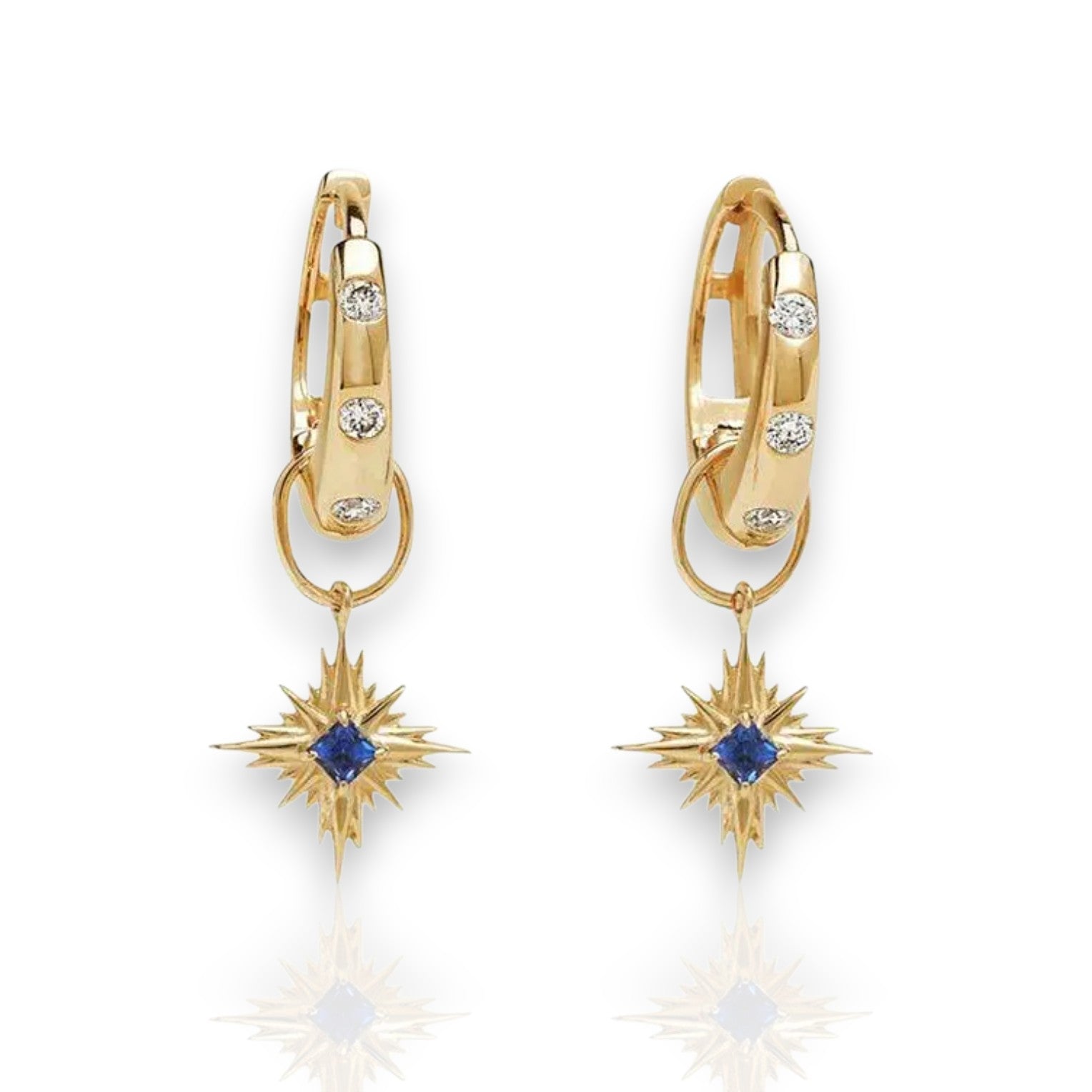 Celeste Sapphire Hoops