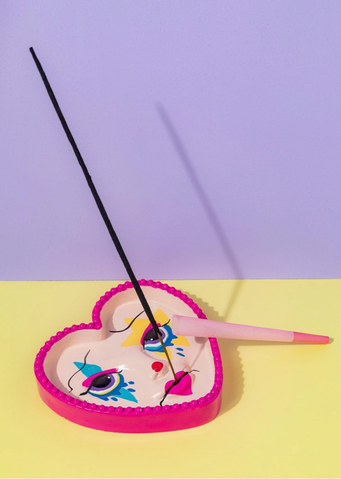 Clown Girl Ashtray Incense Holder