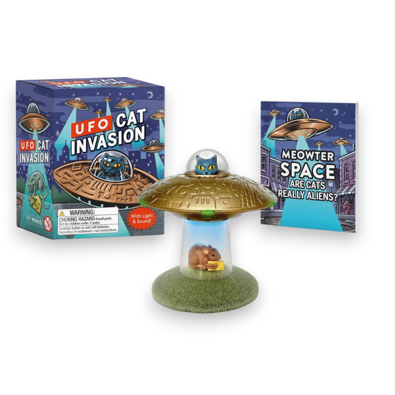 Ufo Cat Invasion: with Light and Sound!