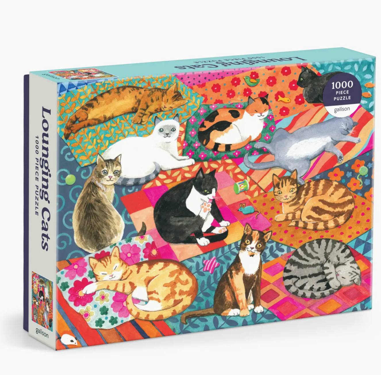 Lounging Cats 1000 Piece Puzzle