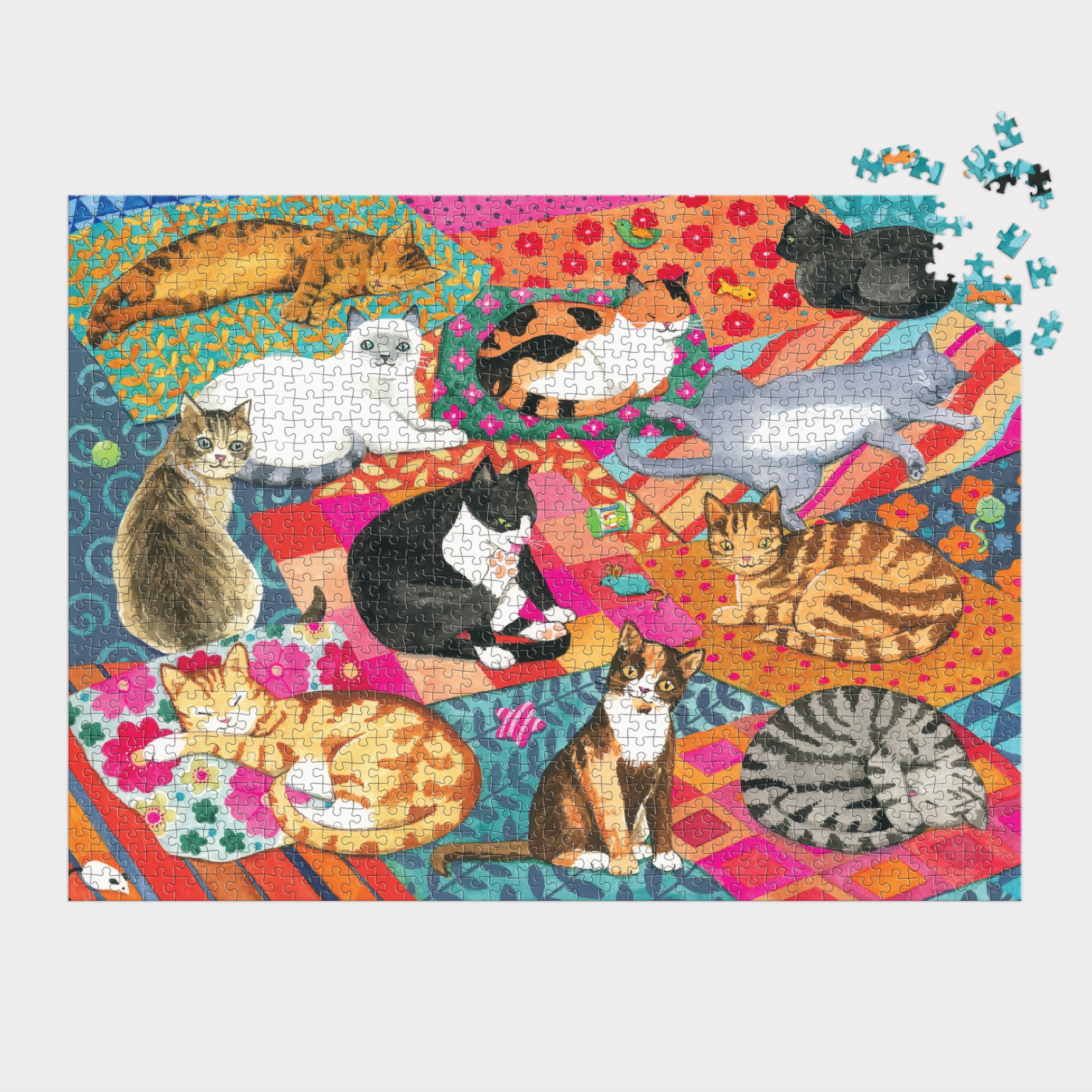 Lounging Cats 1000 Piece Puzzle