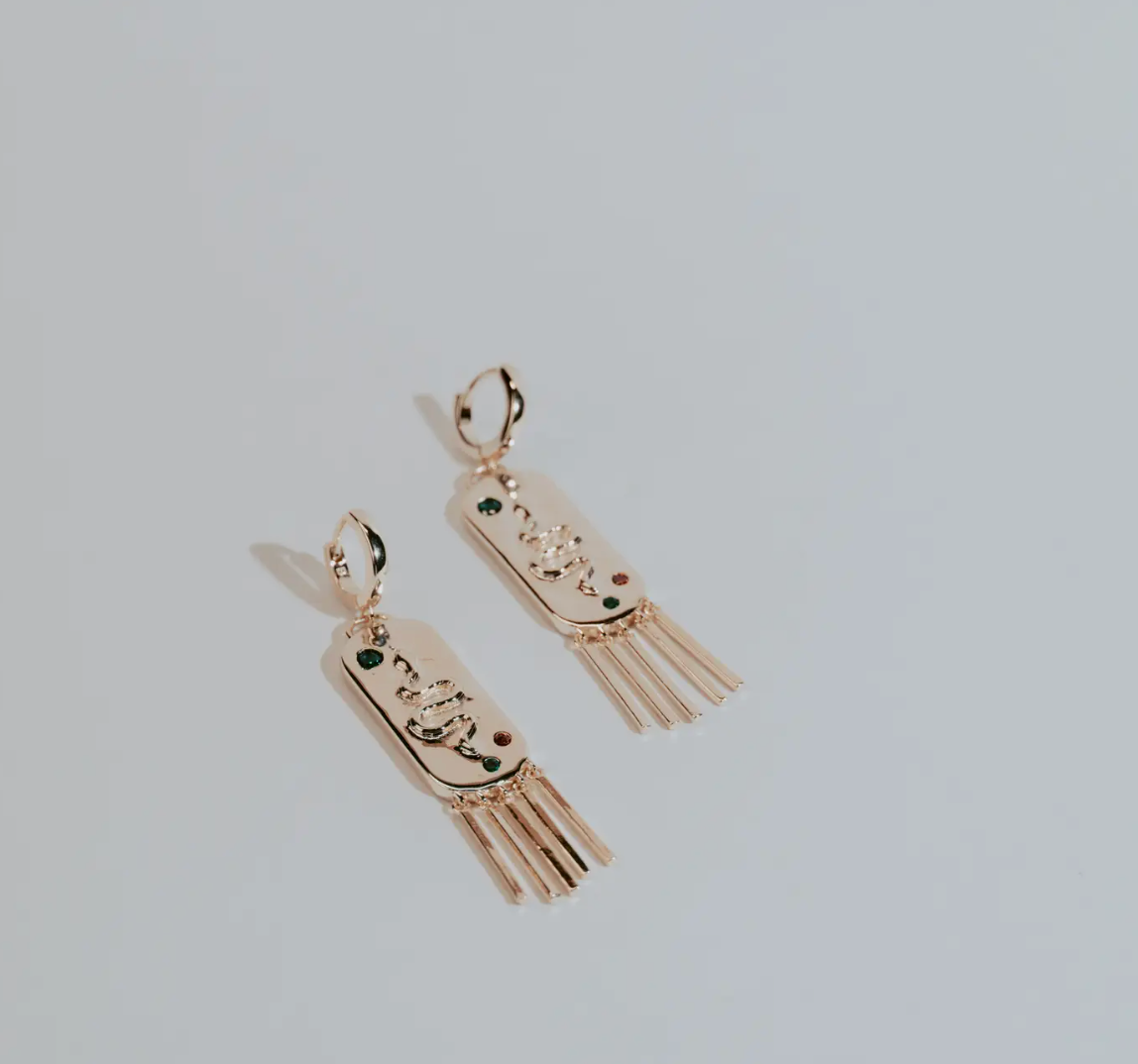 Serpent Fringe Earrings
