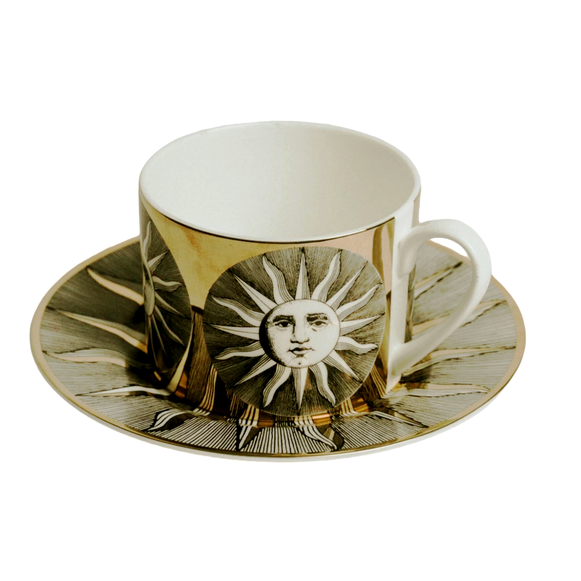 Teacup and Saucer Set - Celestial Radiance