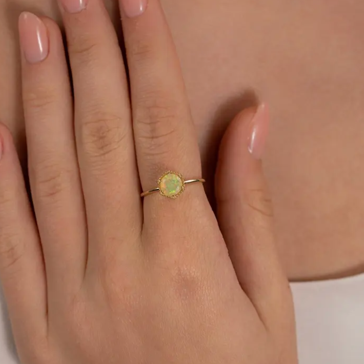 Hexa Opal Ring