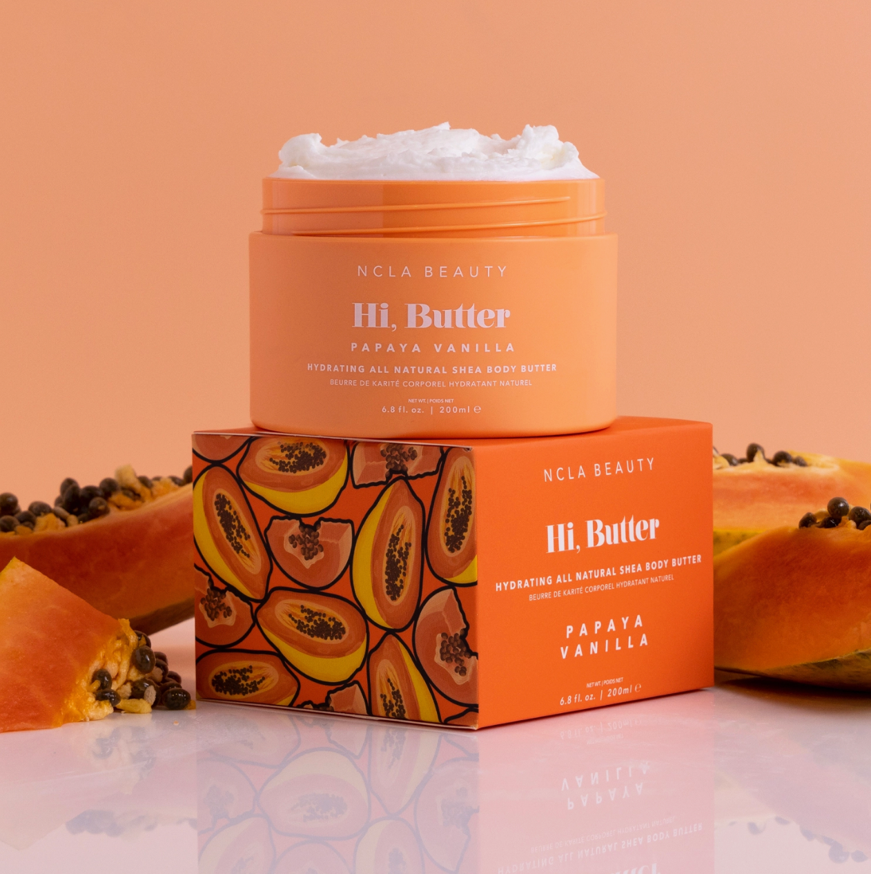 Hi, Butter All Natural Shea Body Butter - Papaya