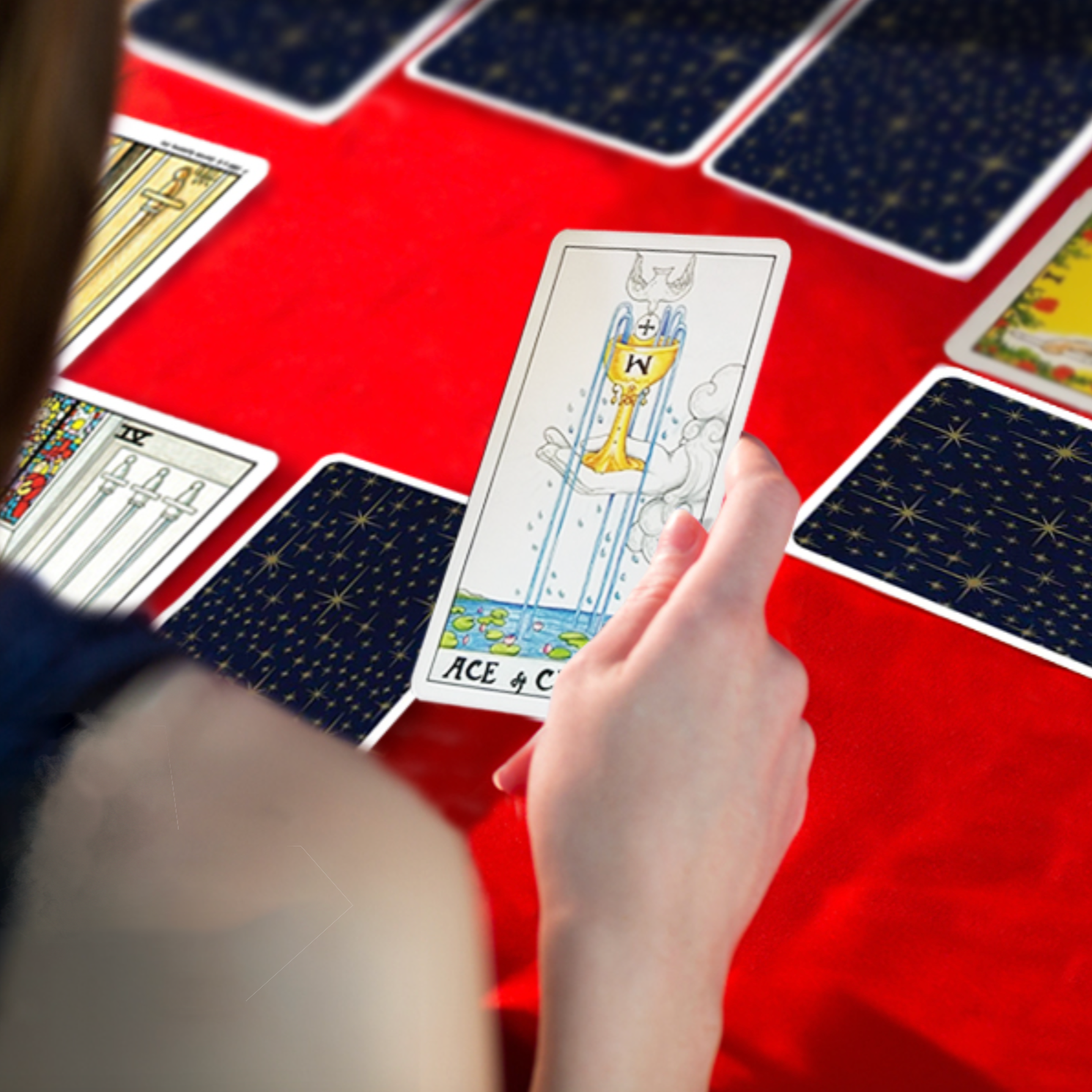 Universal Waite Tarot Deck and Book Set Cards