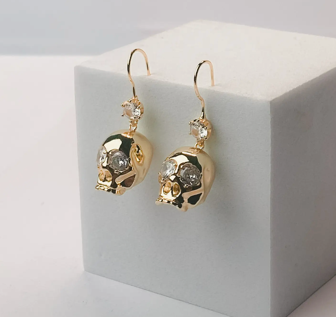 Vanitas Skull Drop Earrings