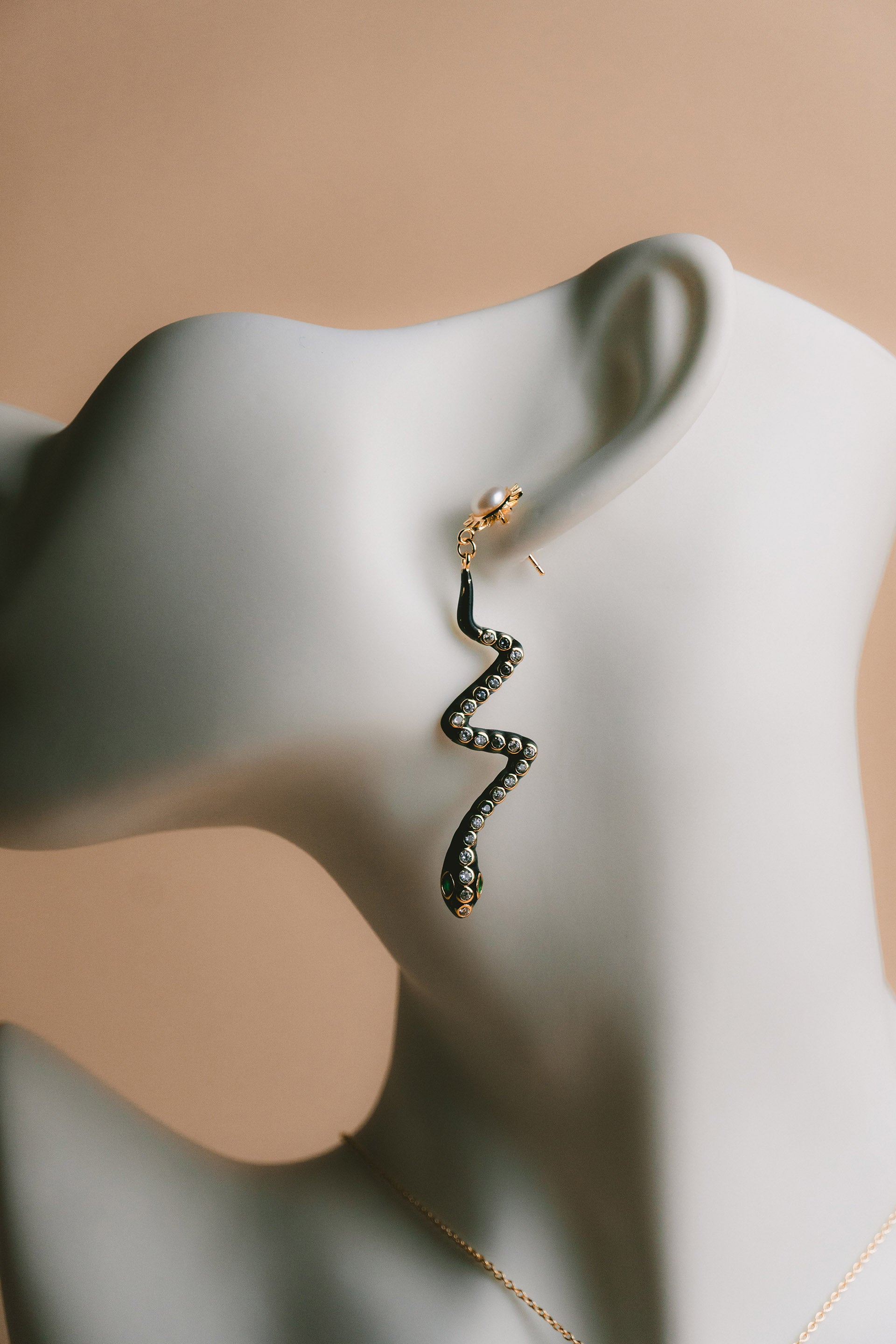 Solar Serpent Earrings