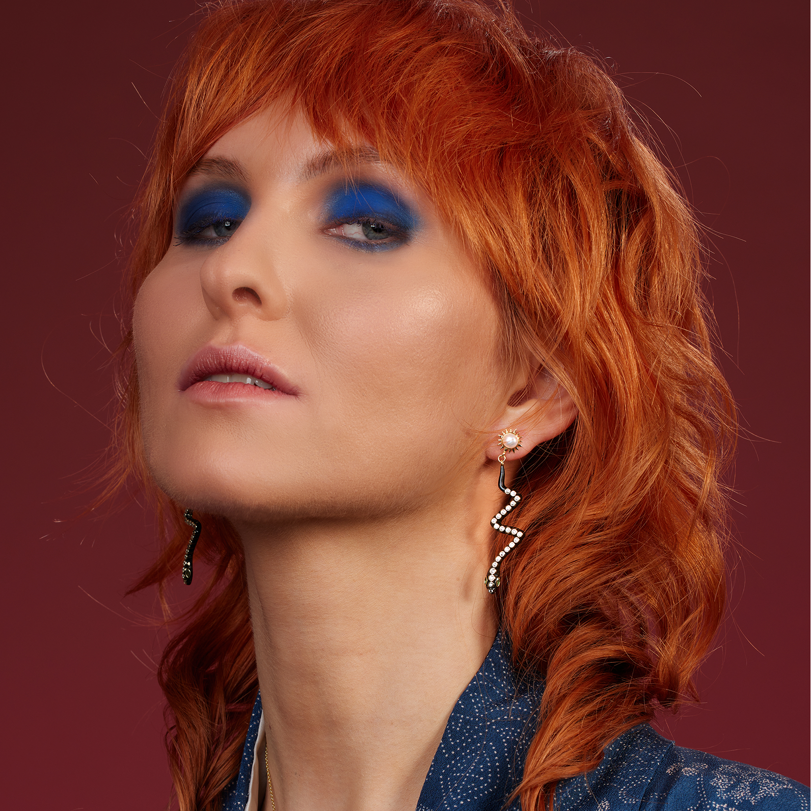 Solar Serpent Earrings