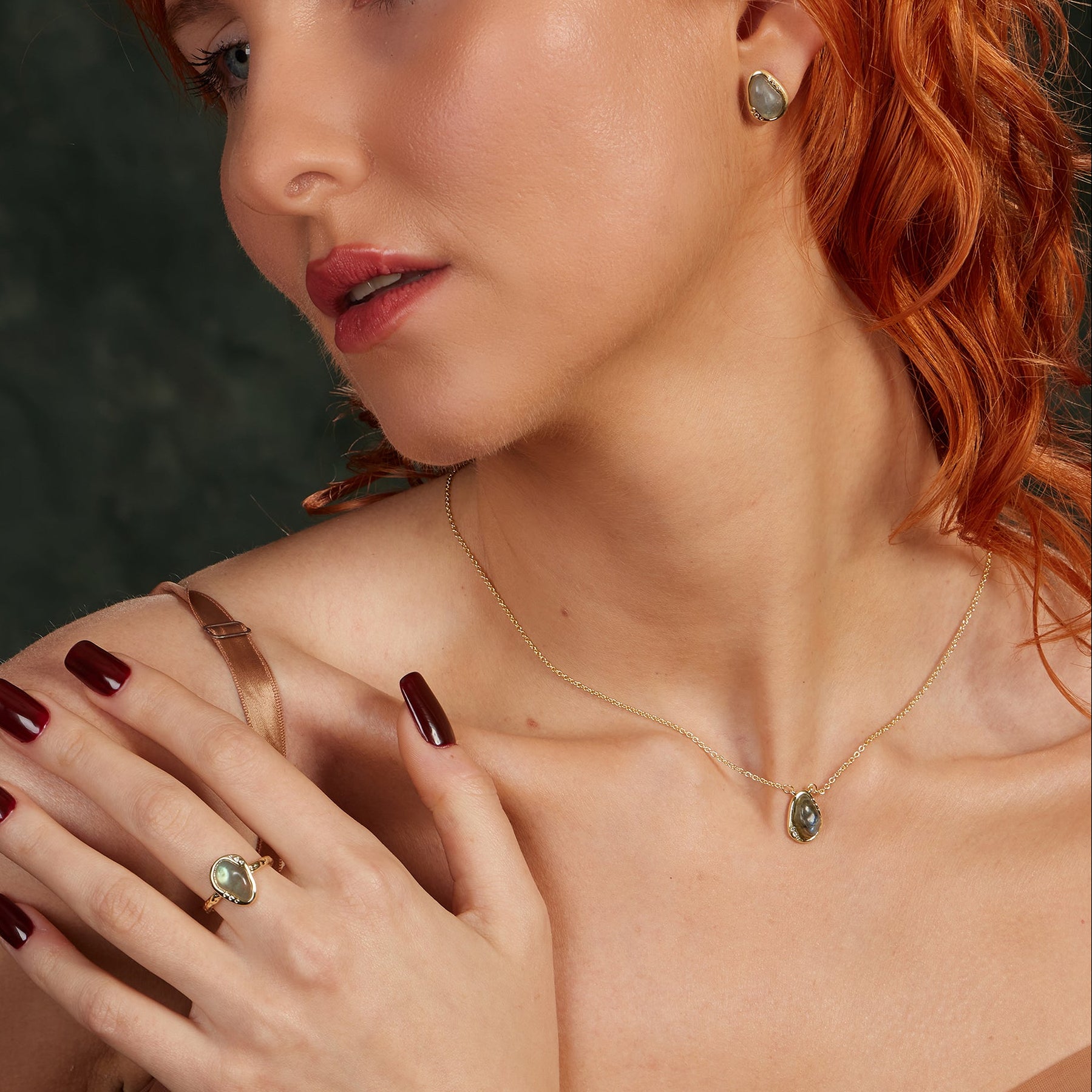 Labradorite Edge Ring