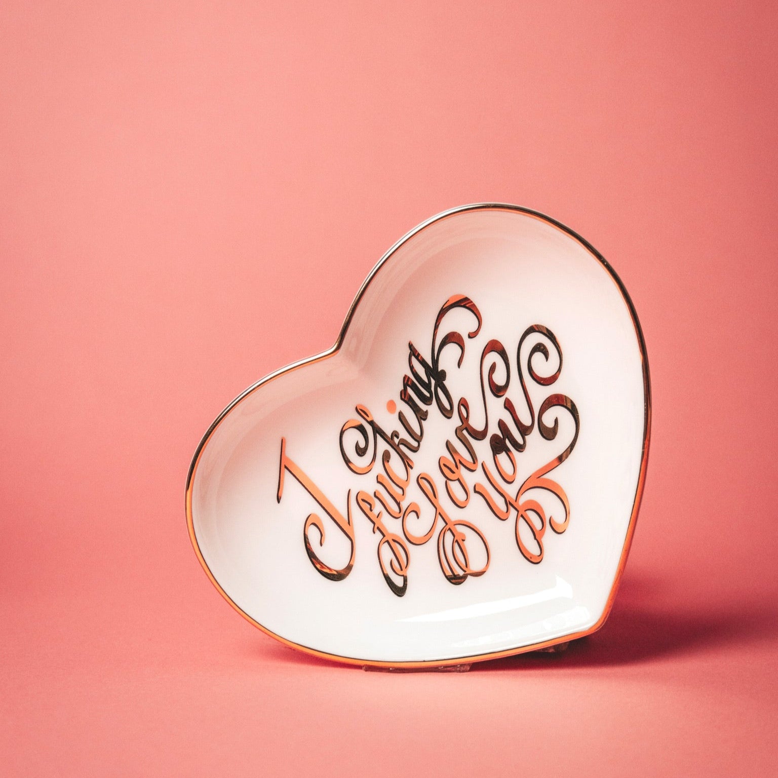 5" Ceramic Heart Dish - I Fucking Love You