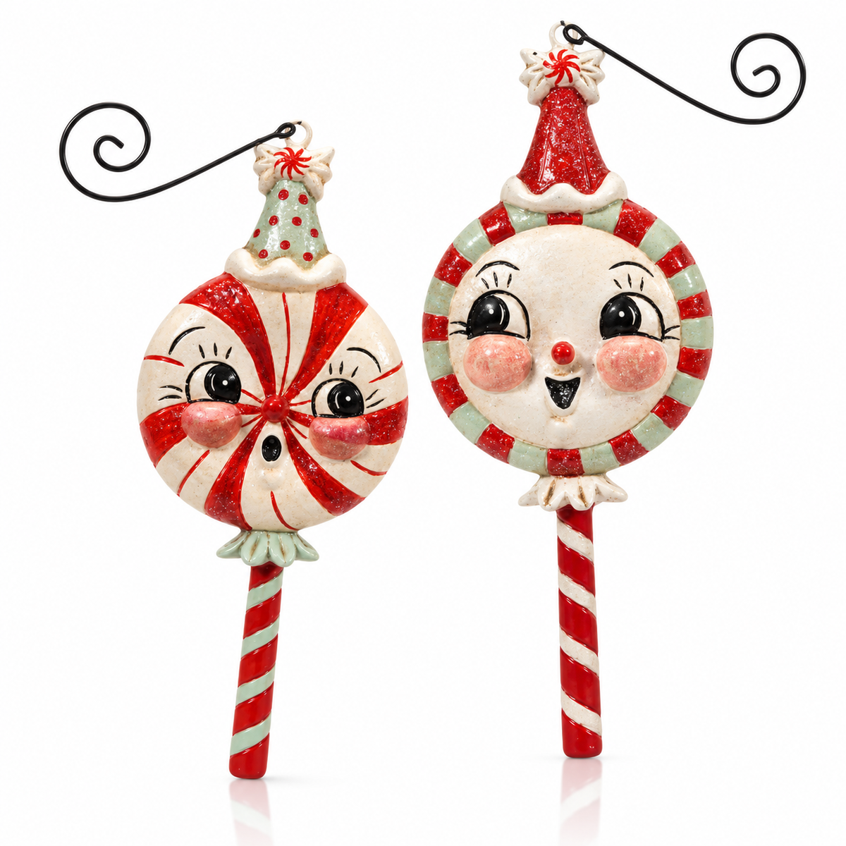 Johanna Parker Peppermint Lollipop Ornaments