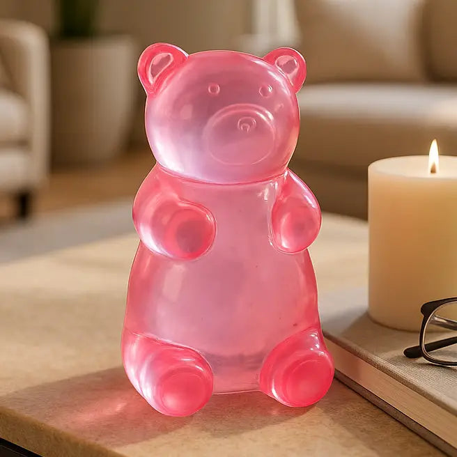 Pink Resin Happy Gummy Bear