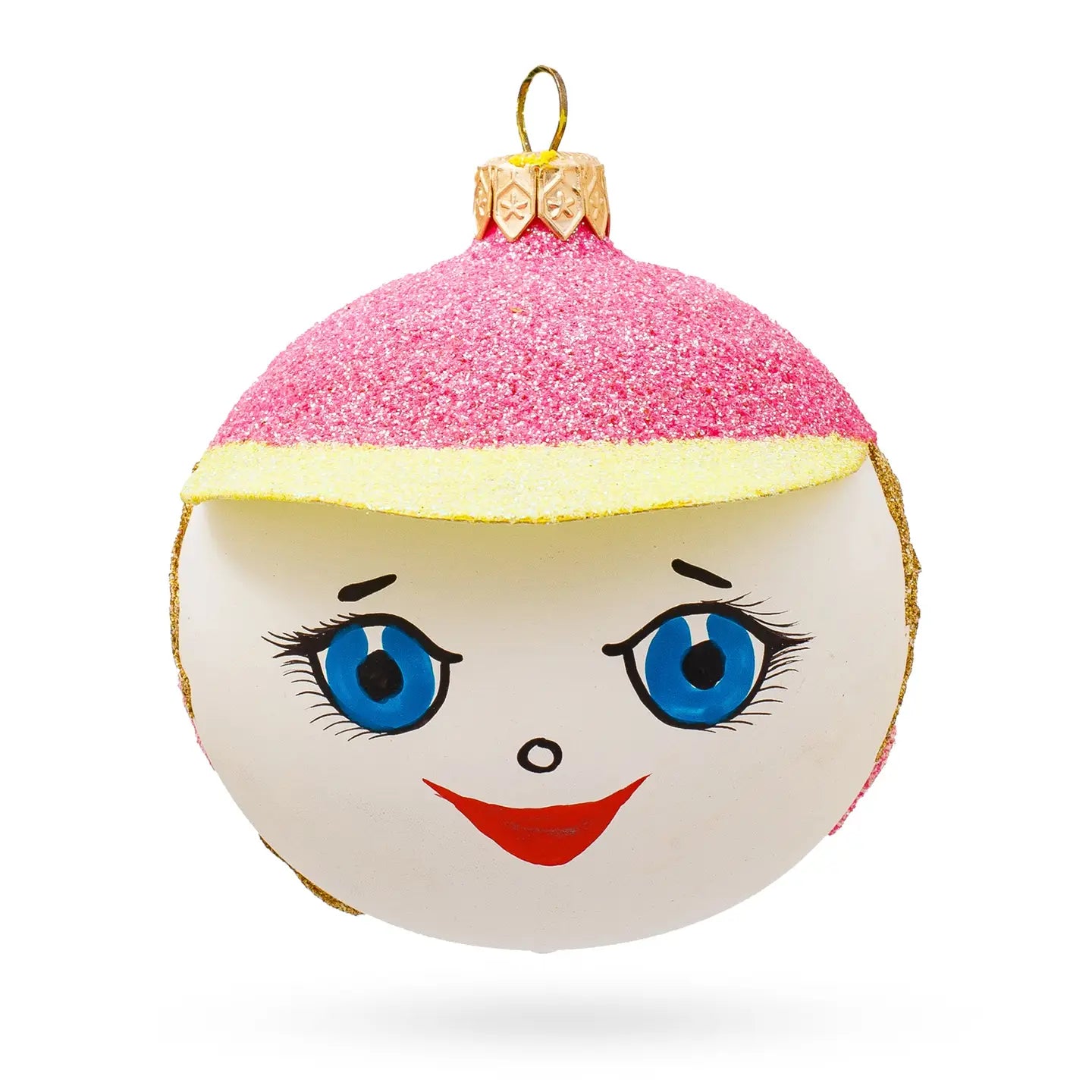 Girl in the Hat Glass Ornament