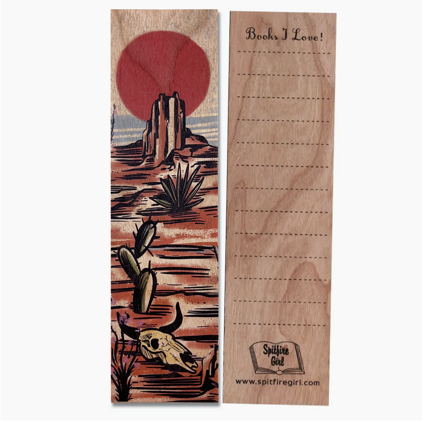 Wood Bookmark - Sunset Range