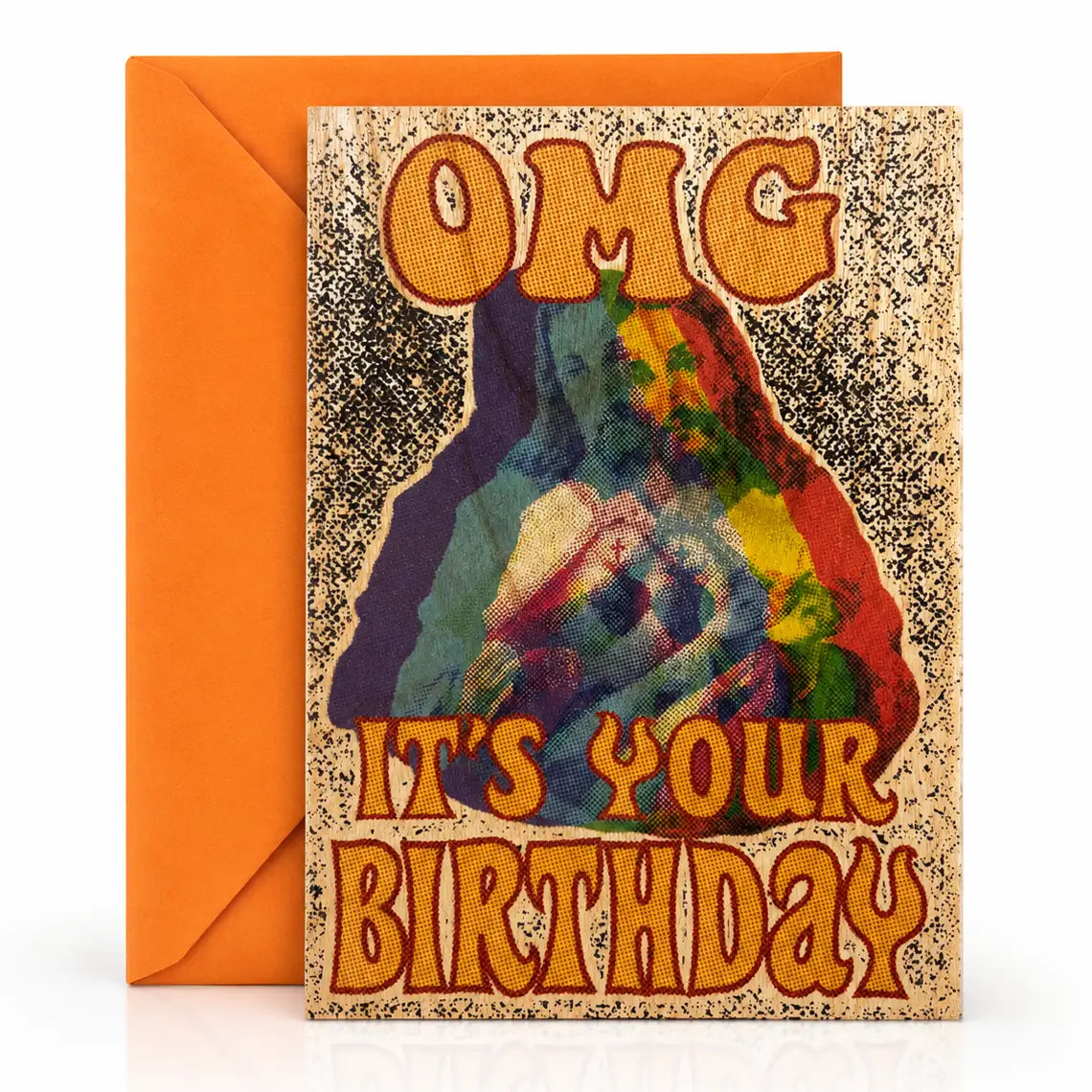 Wood Folding Card - OMG Jesus