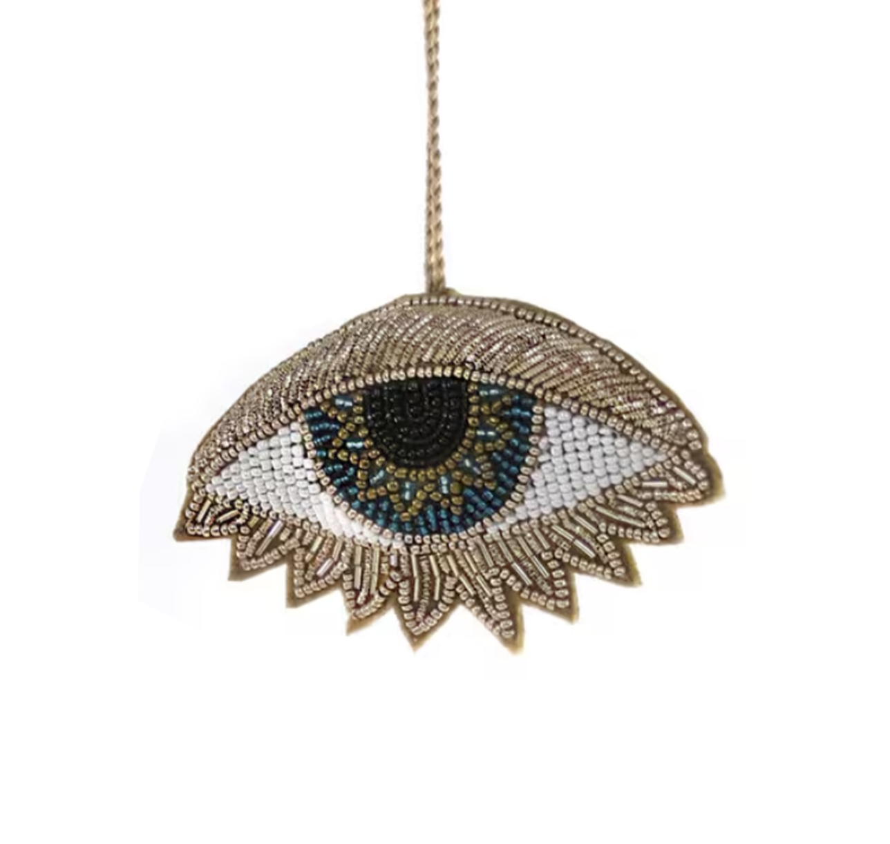 beaded eye ornament