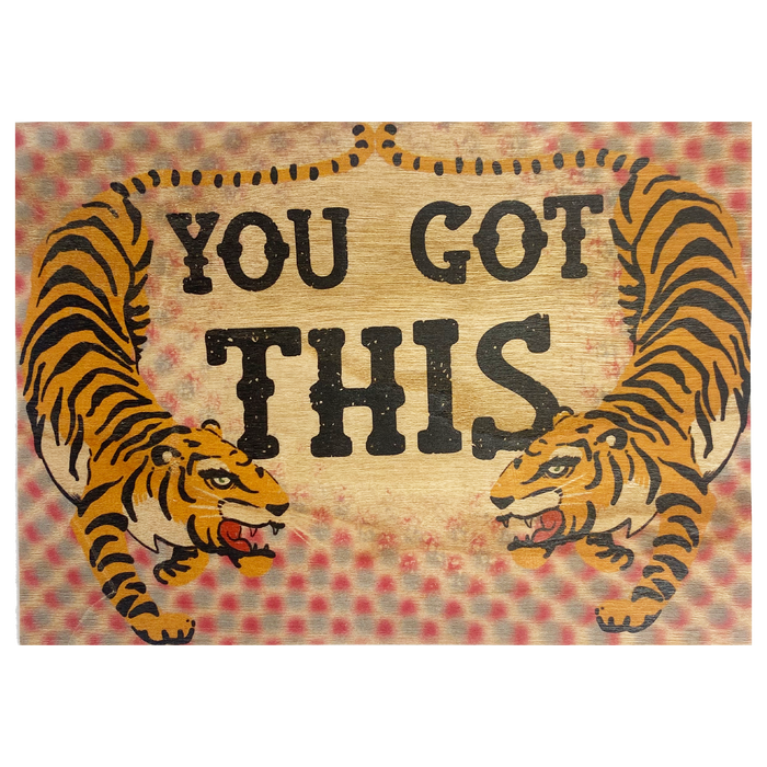 You Got This Tiger Wood Folding Card