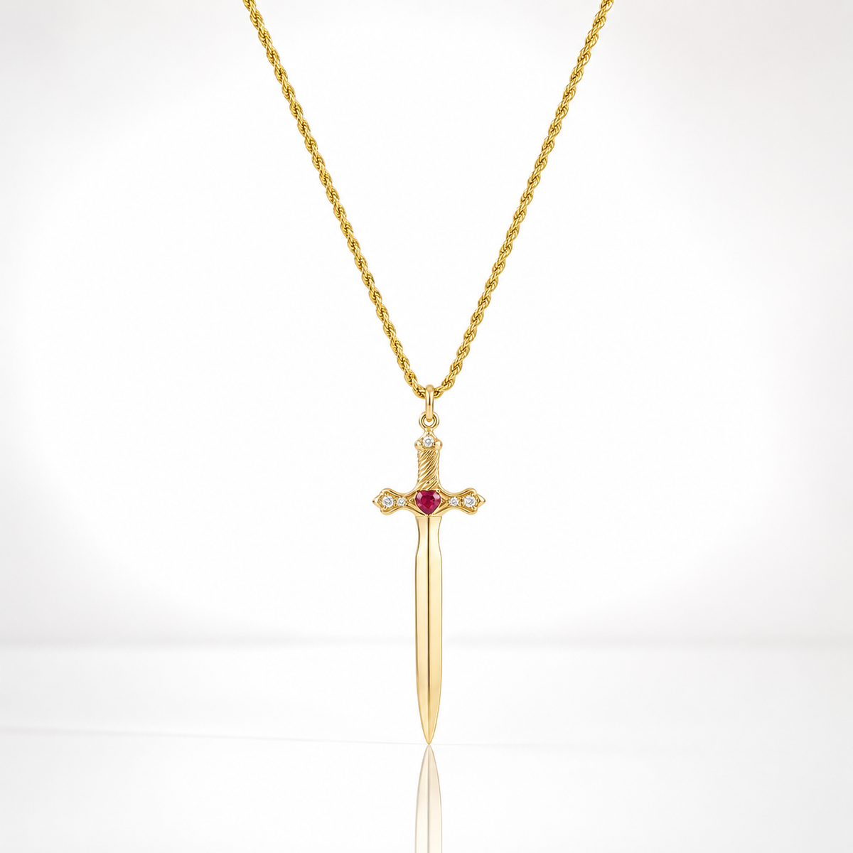 Heart & Dagger Necklace