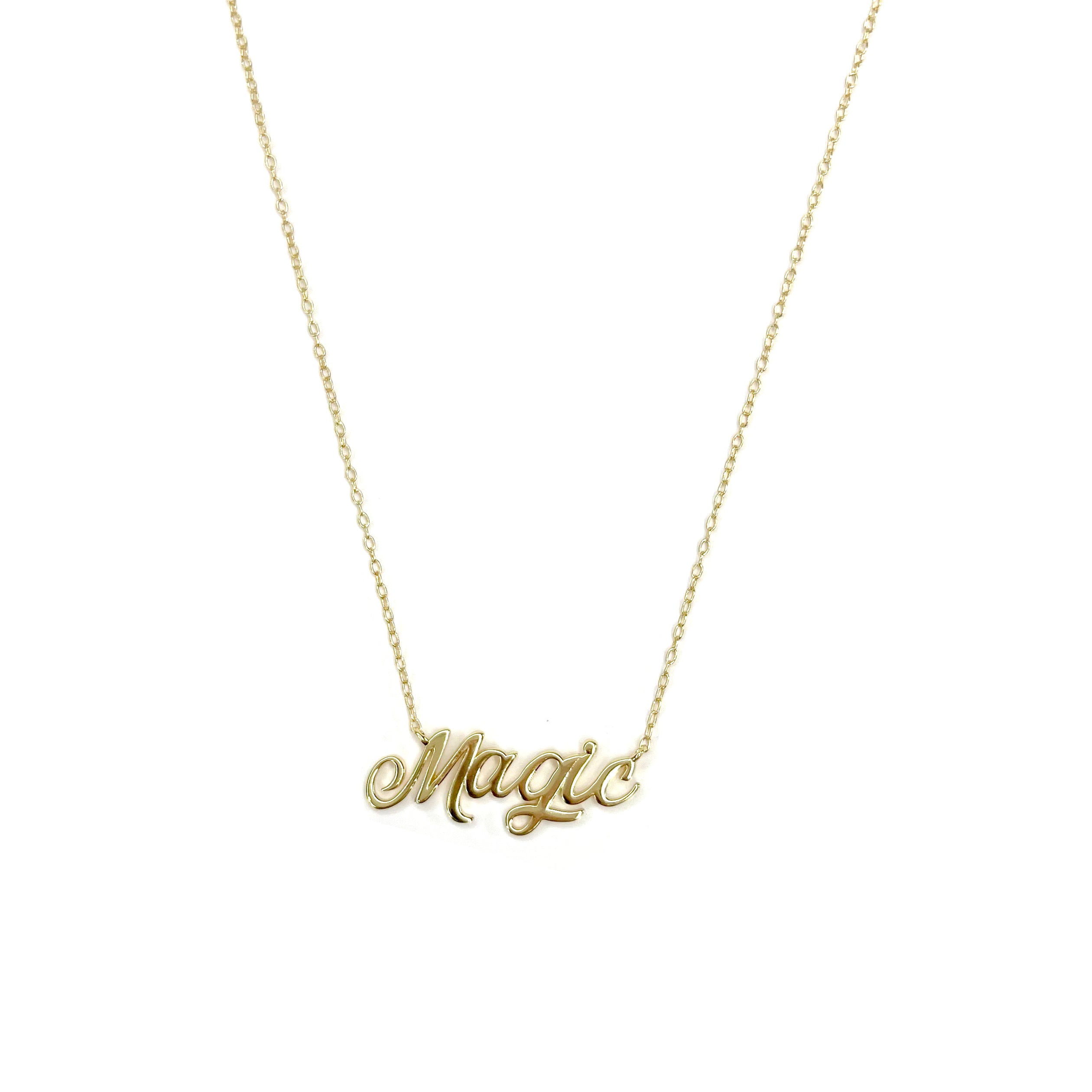 Gold Nameplate Necklaces