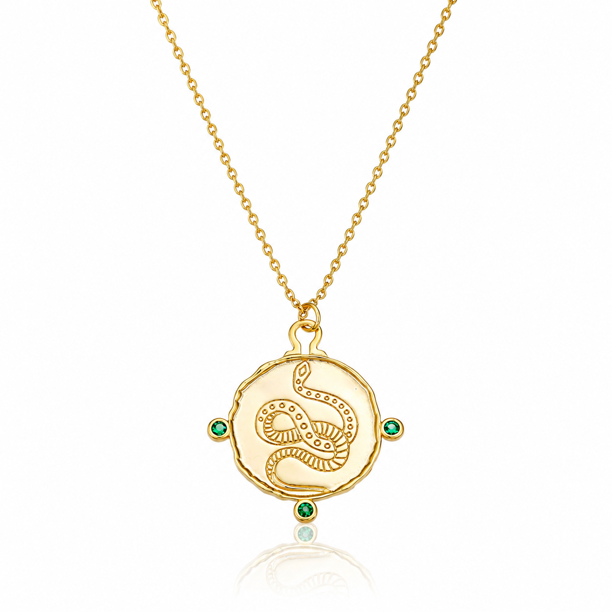 snake Stamp Necklace