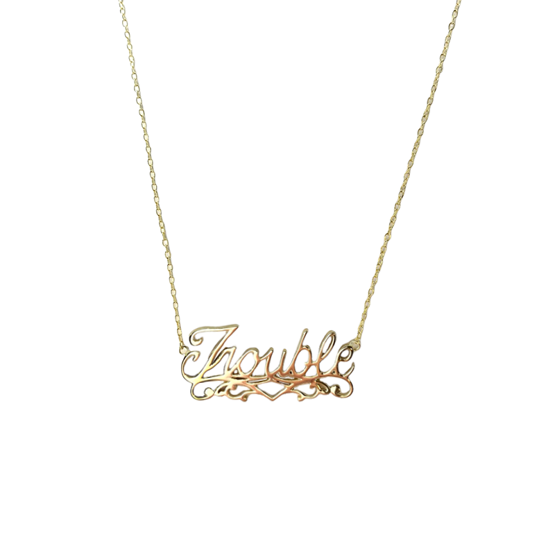Sassy Letter Gold Necklaces