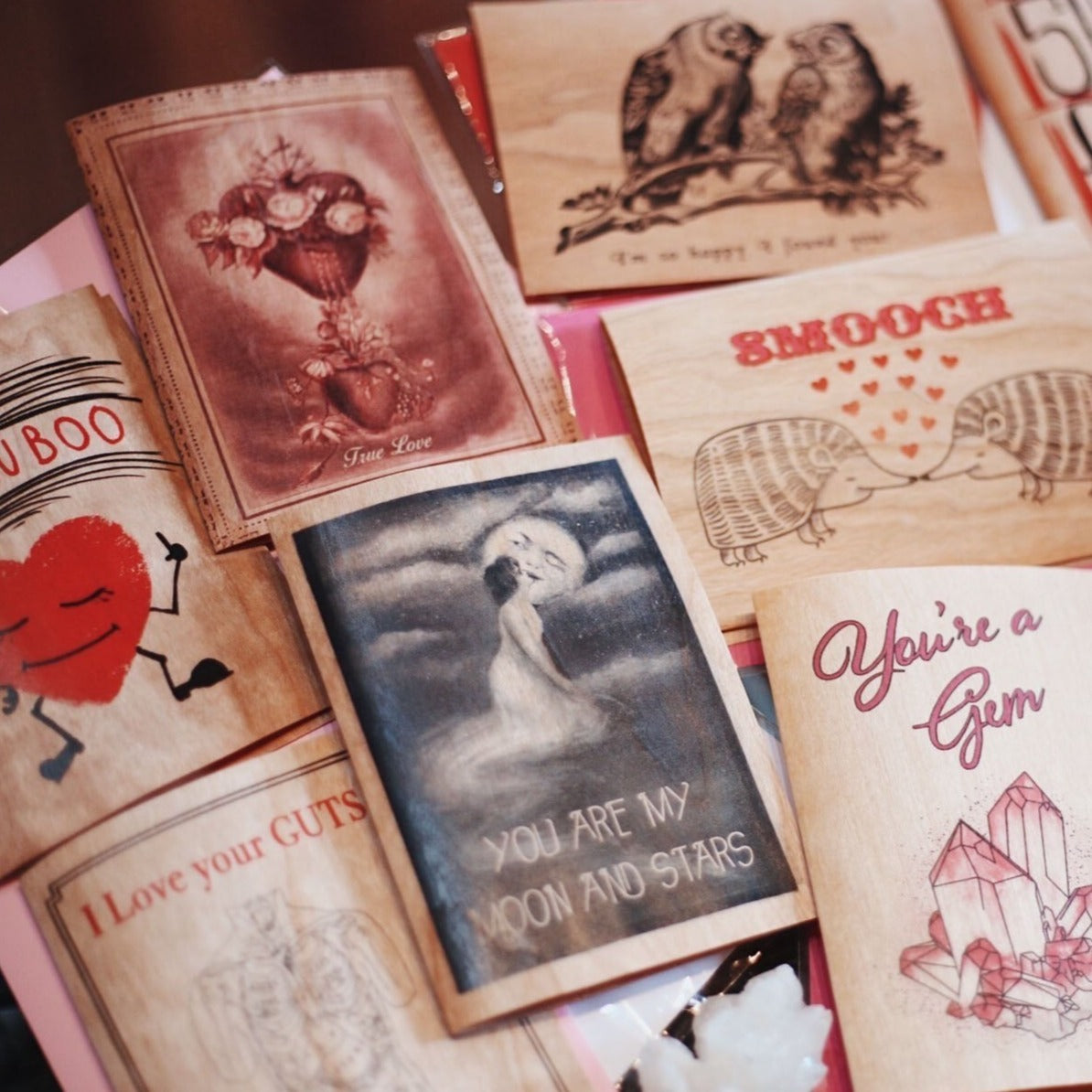 Wood Folding Card - Sweetest Bunch