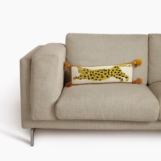 Tiger with Tassels Hook Pillow
