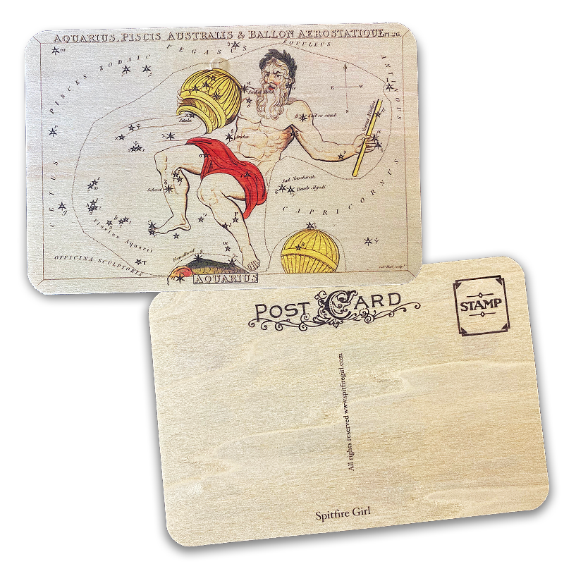 Wood Postcard Astrology