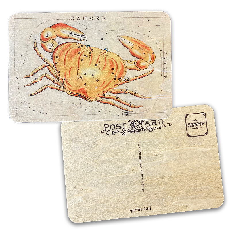Wood Postcard Astrology