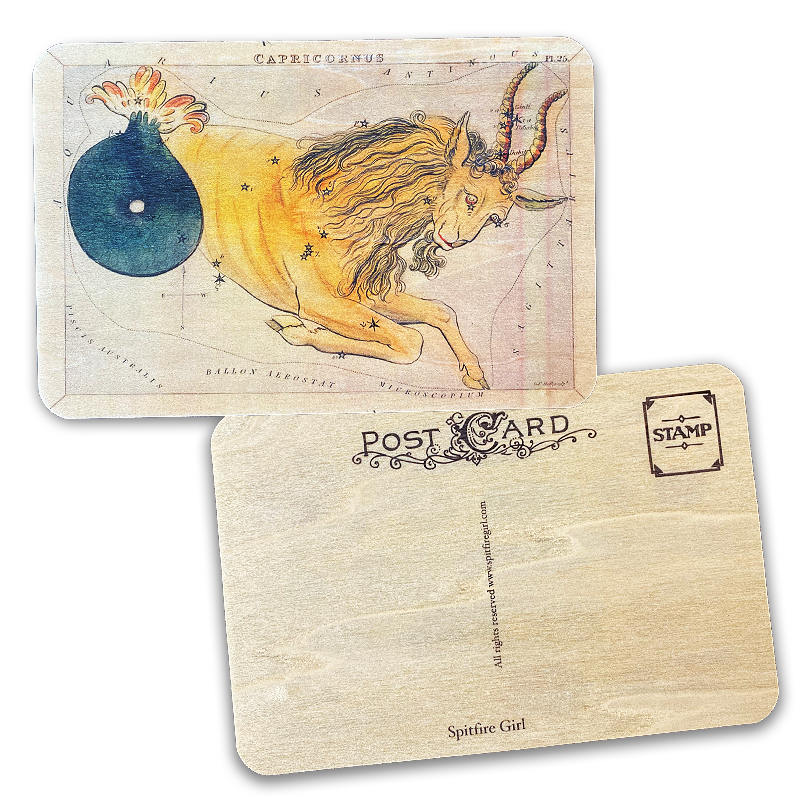Wood Postcard Astrology