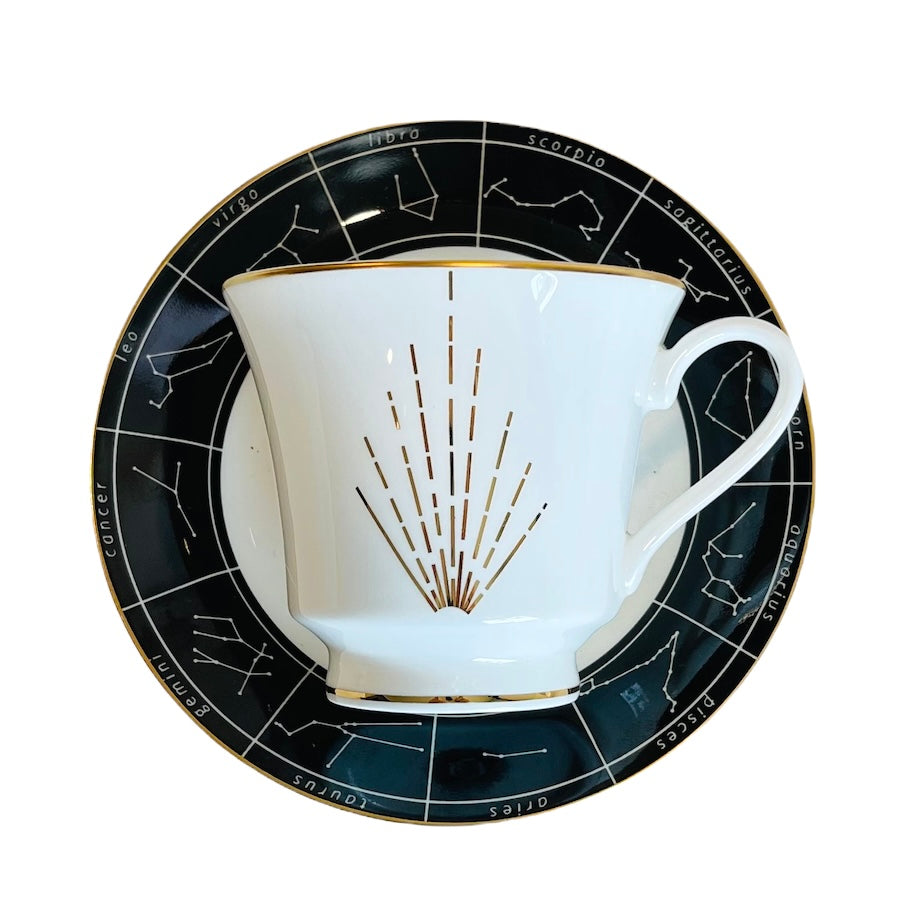 Tea Cup and Saucer - Astrological Lady