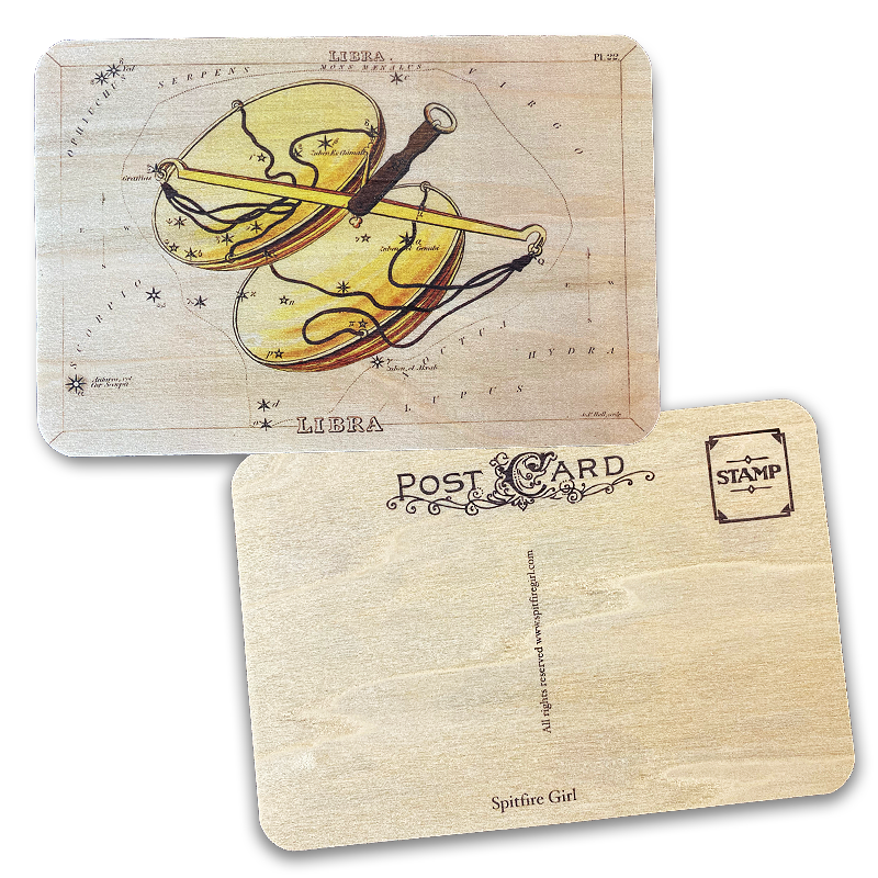 Wood Postcard Astrology