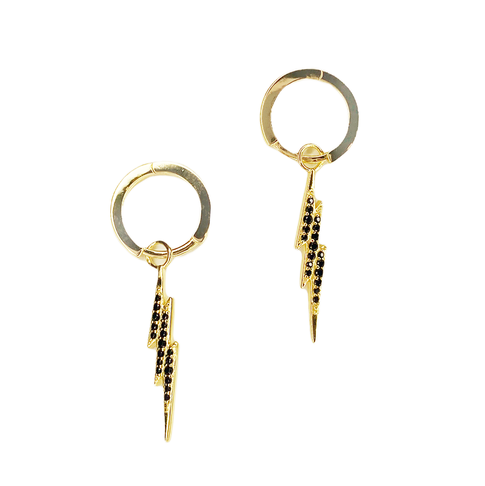 Lucky Strike Huggie Earrings