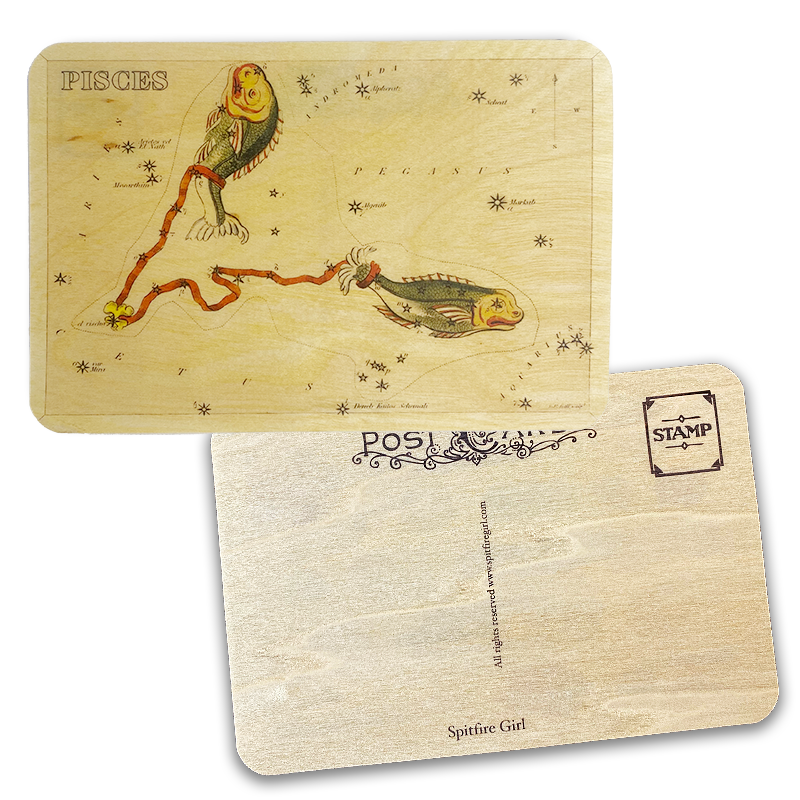 Wood Postcard Astrology