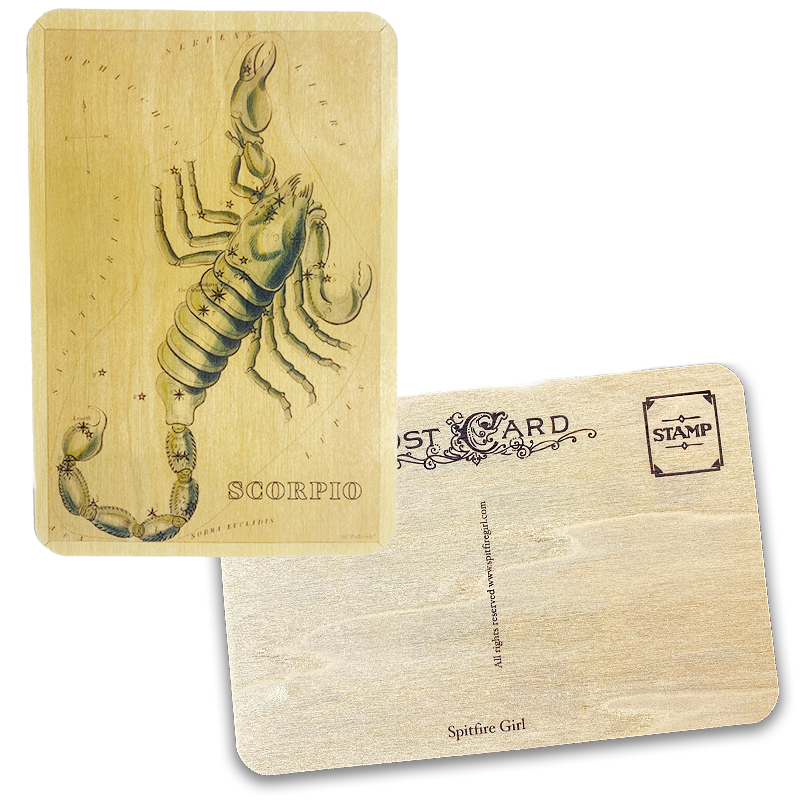 Wood Postcard Astrology